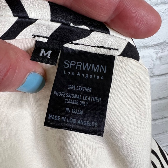 🔥NWT Leather zebra print Knee Length Dress, Size Medium - Picture 12 of 15